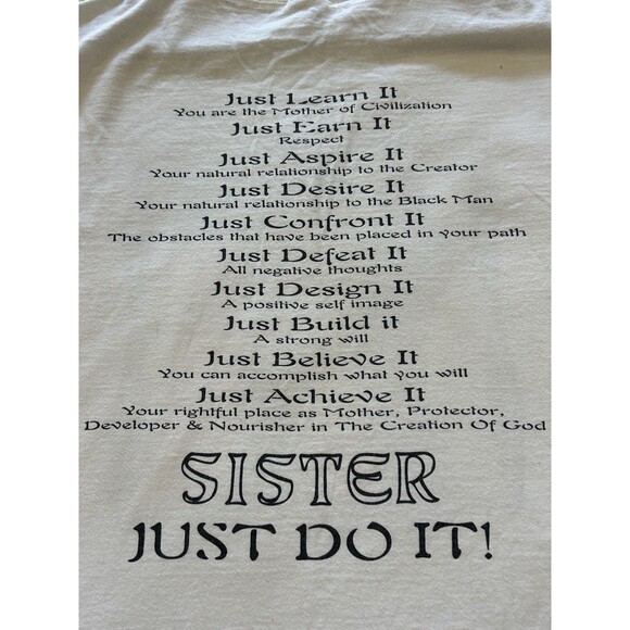 Vintage T-Shirt Extra Large Sisters Black Queens African American Empowerment - Picture 10 of 10